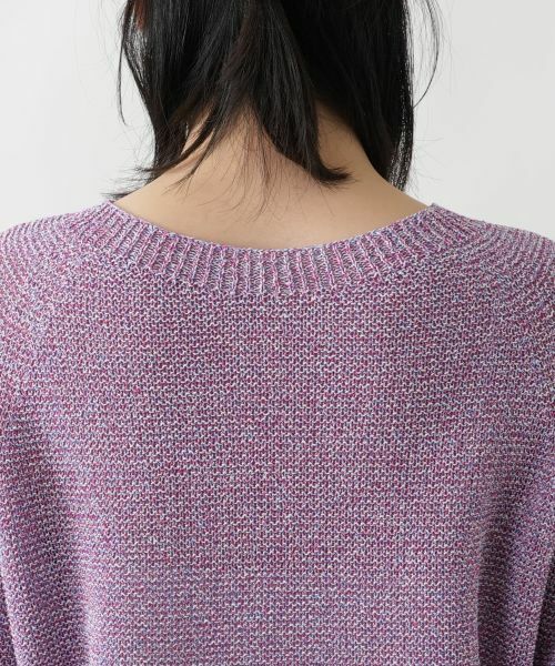 Leilian / レリアン ニット・セーター | 2WAYミックスニットプルオーバー【Leilian WHITE LABEL】 | 詳細13