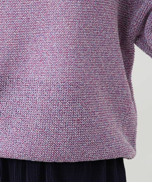 Leilian / レリアン ニット・セーター | 2WAYミックスニットプルオーバー【Leilian WHITE LABEL】 | 詳細15