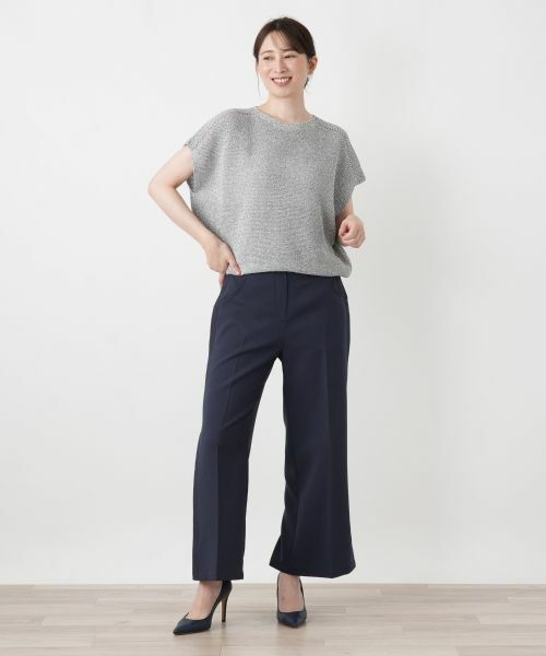 Leilian / レリアン テーラードジャケット | ラメニットベスト【Leilian WHITE LABEL】 | 詳細1