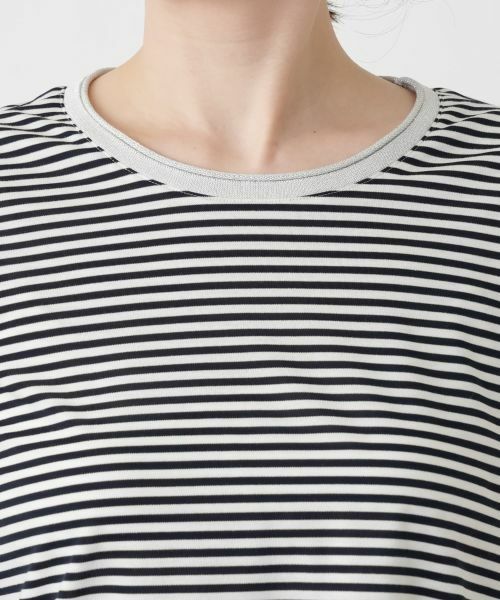 Leilian / レリアン カットソー | ナローボーダーラメカットソー【Leilian WHITE LABEL】 | 詳細7