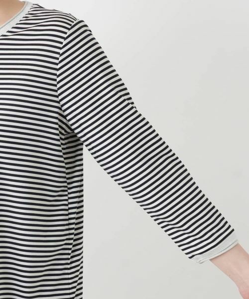 Leilian / レリアン カットソー | ナローボーダーラメカットソー【Leilian WHITE LABEL】 | 詳細9