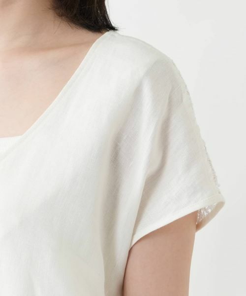 Leilian / レリアン ドレス | レース切替フレアワンピース【LE TRICOT PERUGIA】 | 詳細12