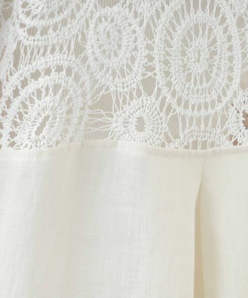 Leilian / レリアン ドレス | レース切替フレアワンピース【LE TRICOT PERUGIA】 | 詳細15