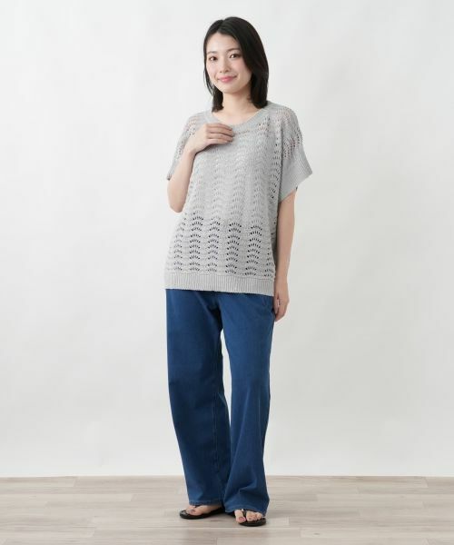 Leilian / レリアン ニット・セーター | スパンコール透かし編みニット【LE TRICOT PERUGIA】 | 詳細1