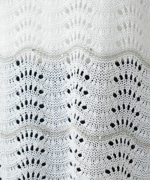 Leilian / レリアン ニット・セーター | スパンコール透かし編みニット【LE TRICOT PERUGIA】 | 詳細13