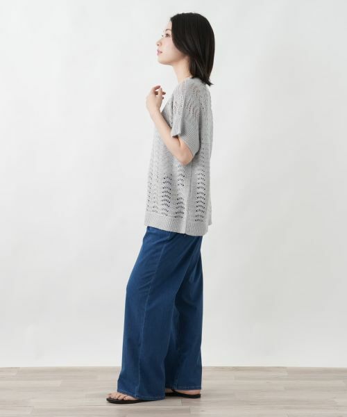 Leilian / レリアン ニット・セーター | スパンコール透かし編みニット【LE TRICOT PERUGIA】 | 詳細2
