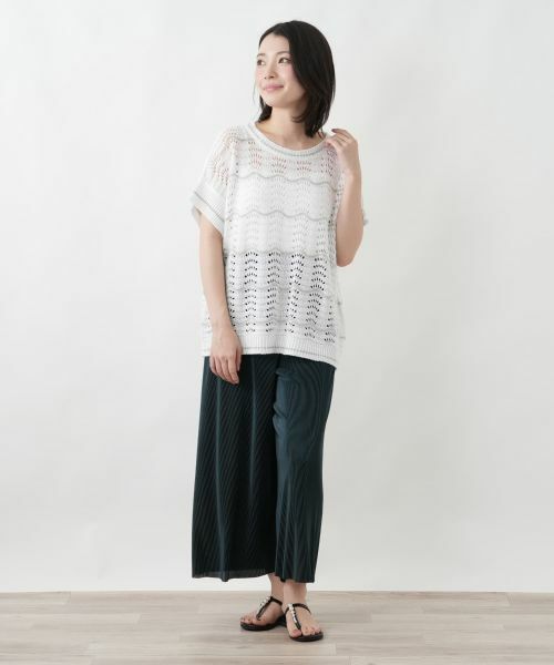 Leilian / レリアン ニット・セーター | スパンコール透かし編みニット【LE TRICOT PERUGIA】 | 詳細4