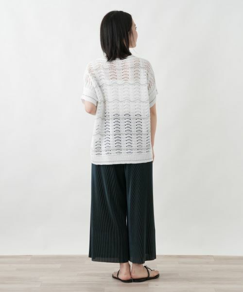 Leilian / レリアン ニット・セーター | スパンコール透かし編みニット【LE TRICOT PERUGIA】 | 詳細6
