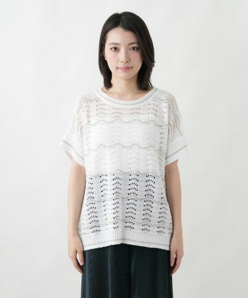 Leilian / レリアン ニット・セーター | スパンコール透かし編みニット【LE TRICOT PERUGIA】 | 詳細7