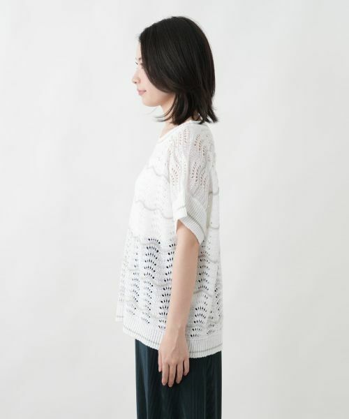 Leilian / レリアン ニット・セーター | スパンコール透かし編みニット【LE TRICOT PERUGIA】 | 詳細8