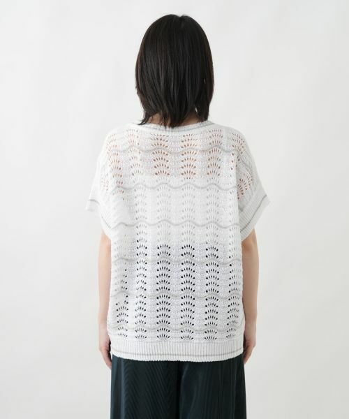 Leilian / レリアン ニット・セーター | スパンコール透かし編みニット【LE TRICOT PERUGIA】 | 詳細9