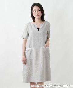 Leilian / レリアン ドレス | キーネックサックワンピース【LE TRICOT PERUGIA】