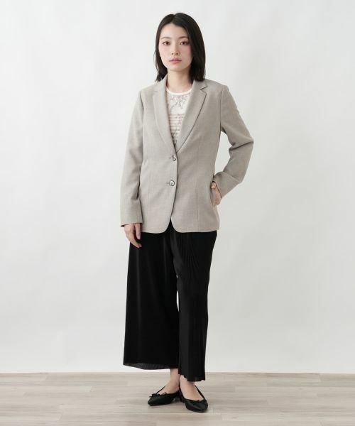 Leilian / レリアン テーラードジャケット | 洗えるブレザー【Leilian WHITE LABEL】 | 詳細1