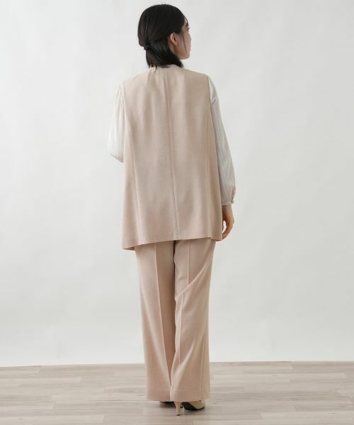 Leilian / レリアン テーラードジャケット | 洗えるセミロングベスト【Leilian WHITE LABEL】 | 詳細6