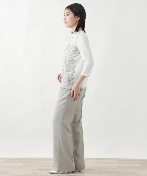 Leilian / レリアン その他パンツ | センタープレスパンツ【Leilian WHITE LABEL】 | 詳細2