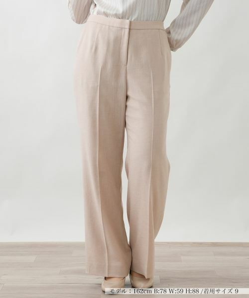 Leilian / レリアン その他パンツ | センタープレスパンツ【Leilian WHITE LABEL】（ピンク）