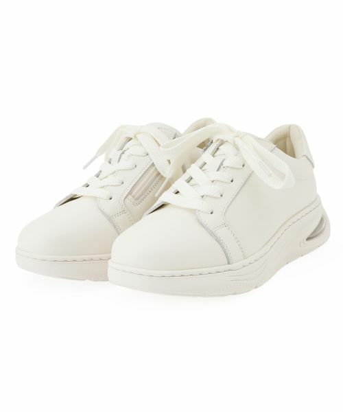 Leilian / レリアン スニーカー | サイドジップレースアップシューズ（アイボリー）