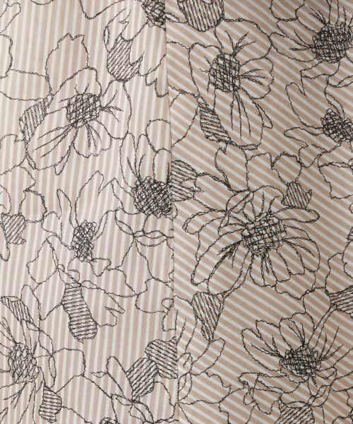 Leilian / レリアン シャツ・ブラウス | ストライプボタニカル柄ブラウス【Leilian WHITE LABEL】 | 詳細16