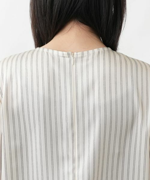 Leilian / レリアン シャツ・ブラウス | ストライプタックブラウス【Leilian WHITE LABEL】 | 詳細16