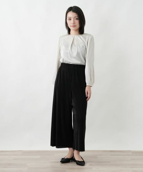 Leilian / レリアン その他パンツ | サマーコーデュロイワイドパンツ【Leilian WHITE LABEL】 | 詳細1