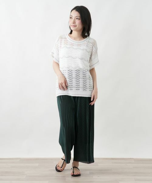 Leilian / レリアン その他パンツ | サマーコーデュロイワイドパンツ【Leilian WHITE LABEL】 | 詳細10