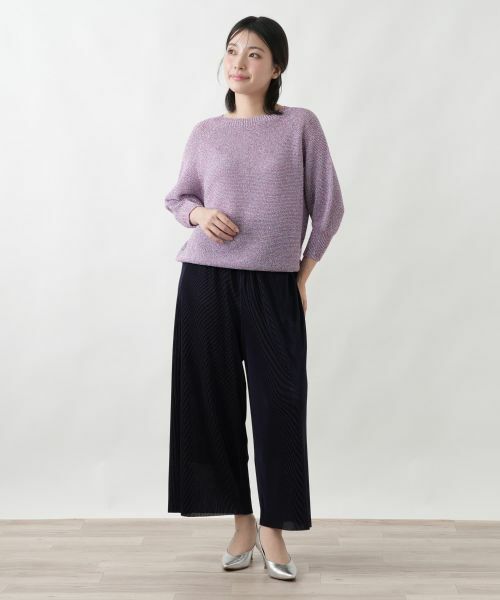 Leilian / レリアン その他パンツ | サマーコーデュロイワイドパンツ【Leilian WHITE LABEL】 | 詳細4