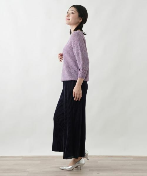 Leilian / レリアン その他パンツ | サマーコーデュロイワイドパンツ【Leilian WHITE LABEL】 | 詳細5