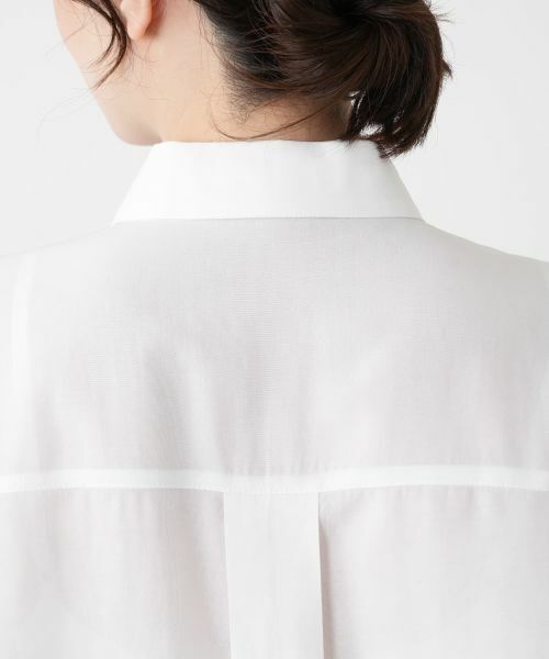 Leilian / レリアン シャツ・ブラウス | イレギュラーヘム比翼ブラウス【Leilian WHITE LABEL】 | 詳細11