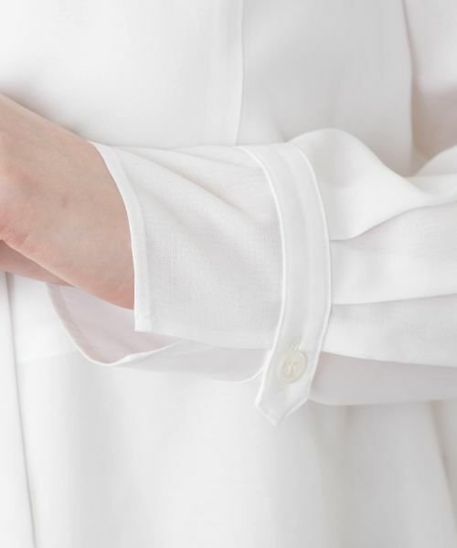 Leilian / レリアン シャツ・ブラウス | イレギュラーヘム比翼ブラウス【Leilian WHITE LABEL】 | 詳細13