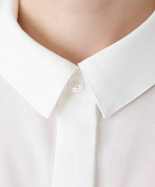 Leilian / レリアン シャツ・ブラウス | イレギュラーヘム比翼ブラウス【Leilian WHITE LABEL】 | 詳細14