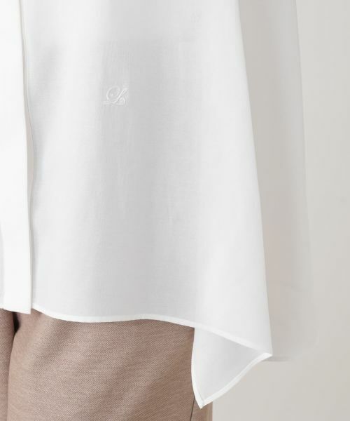 Leilian / レリアン シャツ・ブラウス | イレギュラーヘム比翼ブラウス【Leilian WHITE LABEL】 | 詳細16