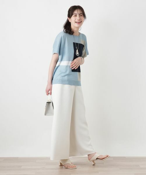 Leilian / レリアン その他パンツ | 洗えるワイドパンツ【2026_4月カタログ】 | 詳細1