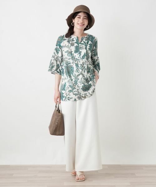 Leilian / レリアン その他パンツ | 洗えるワイドパンツ【2026_4月カタログ】 | 詳細11