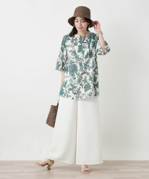 Leilian / レリアン その他パンツ | 洗えるワイドパンツ【2026_4月カタログ】 | 詳細12