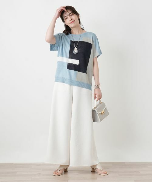 Leilian / レリアン その他パンツ | 洗えるワイドパンツ【2026_4月カタログ】 | 詳細2