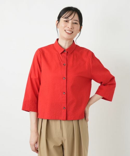 Leilian / レリアン シャツ・ブラウス | 洗えるコットンブラウス【2026_4月カタログ】 | 詳細1