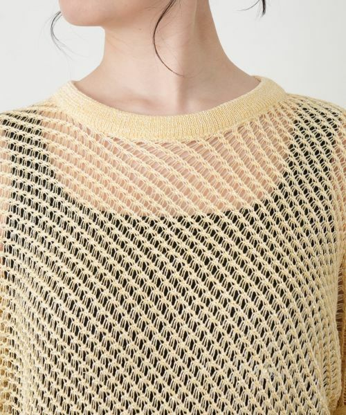 Leilian / レリアン ニット・セーター | 透かし編みドルマンスリーブニット【HAND】 | 詳細10