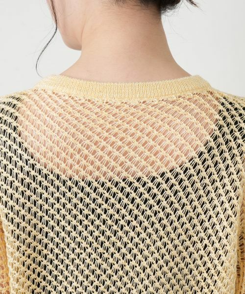 Leilian / レリアン ニット・セーター | 透かし編みドルマンスリーブニット【HAND】 | 詳細11