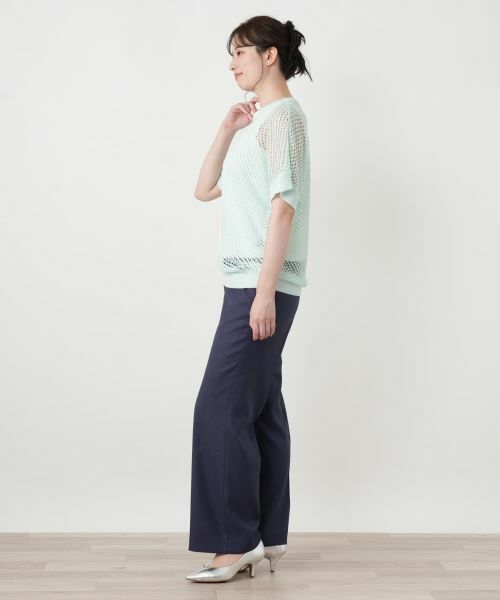 Leilian / レリアン ニット・セーター | 透かし編みドルマンスリーブニット【HAND】 | 詳細2