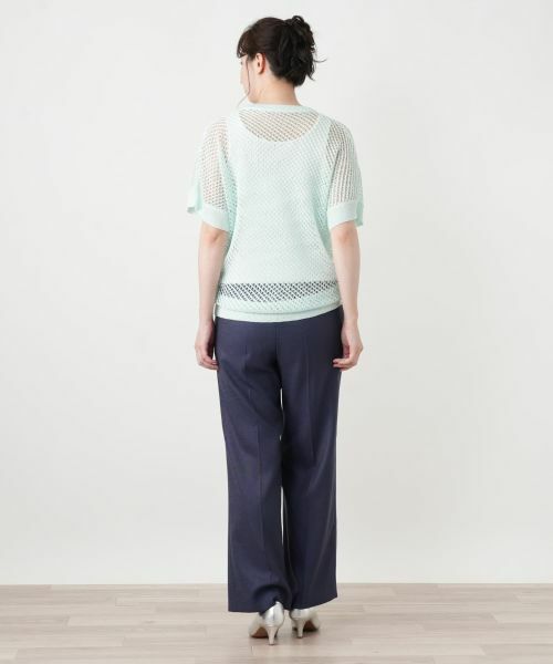 Leilian / レリアン ニット・セーター | 透かし編みドルマンスリーブニット【HAND】 | 詳細3