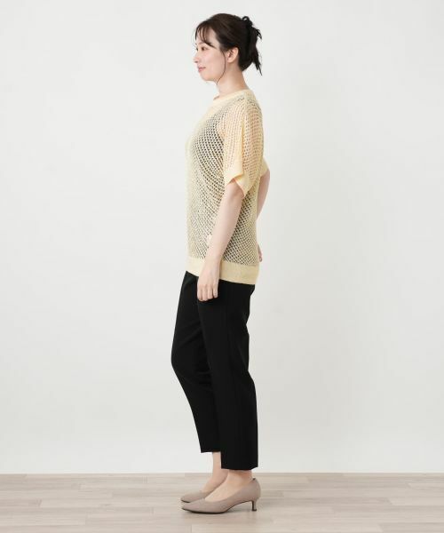 Leilian / レリアン ニット・セーター | 透かし編みドルマンスリーブニット【HAND】 | 詳細5