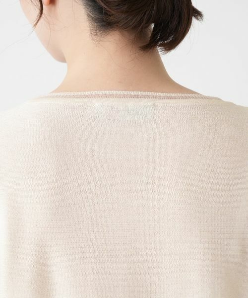 Leilian / レリアン ニット・セーター | レース編み切替七分袖ニット | 詳細11