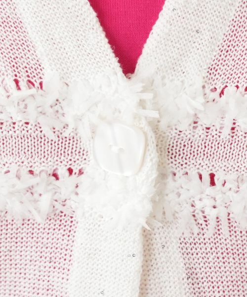 Leilian / レリアン カーディガン・ボレロ | テープヤーンボーダーカーディガン | 詳細15