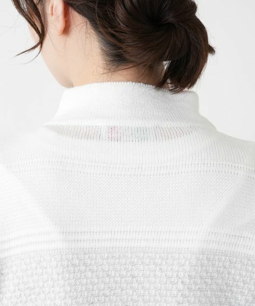 Leilian / レリアン カーディガン・ボレロ | 透かし編みボーダーラメカーディガン | 詳細11