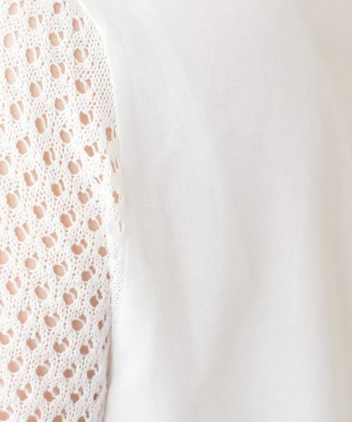 Leilian / レリアン ニット・セーター | 異素材切替ボーダーラメニット | 詳細14