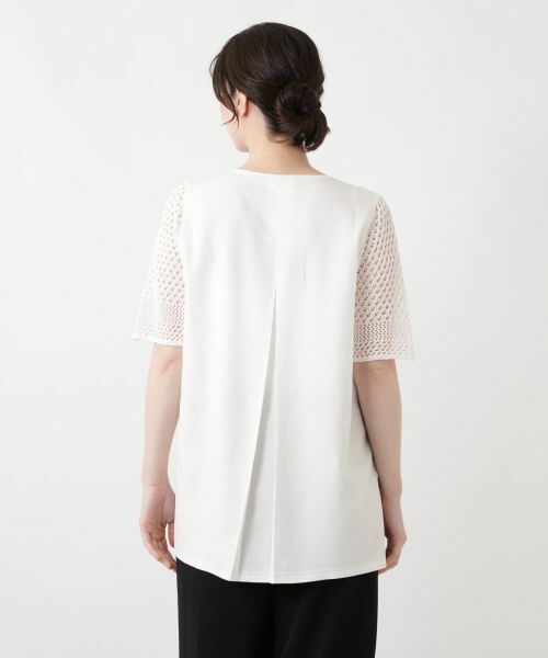 Leilian / レリアン ニット・セーター | 異素材切替ボーダーラメニット | 詳細9