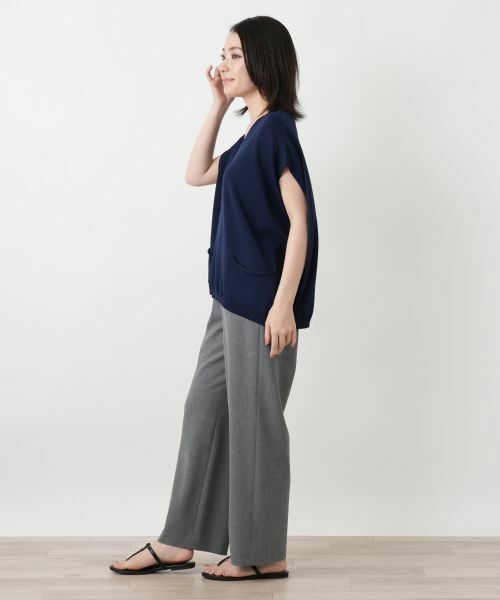 Leilian / レリアン テーラードジャケット | Vネックニットベスト | 詳細2