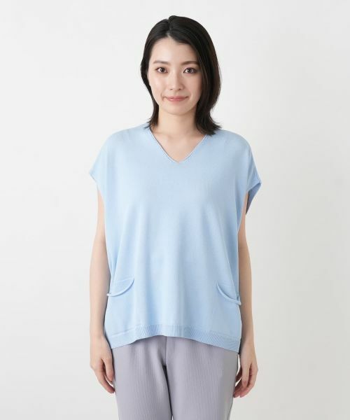 Leilian / レリアン テーラードジャケット | Vネックニットベスト | 詳細7