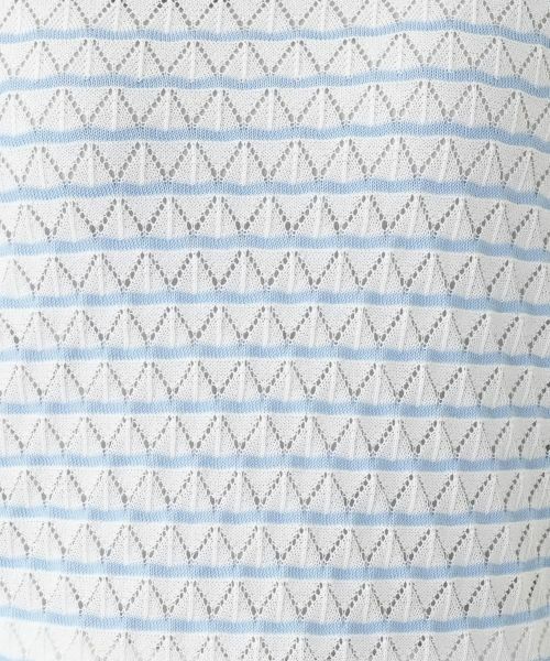 Leilian / レリアン ニット・セーター | 透かし編みボーダーニット | 詳細14