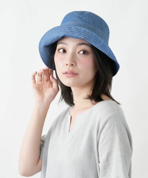 Leilian / レリアン ハット | デニムバケットハット | 詳細7